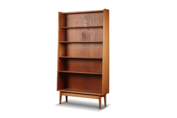 NARROW TEAK BOOKCASE BY JOHANNES SORTH #1