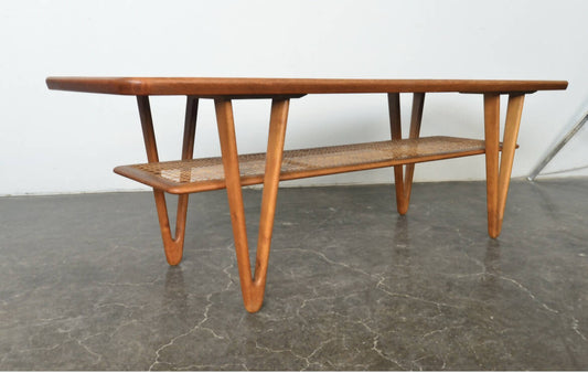 Teak V-Leg Coffee Table